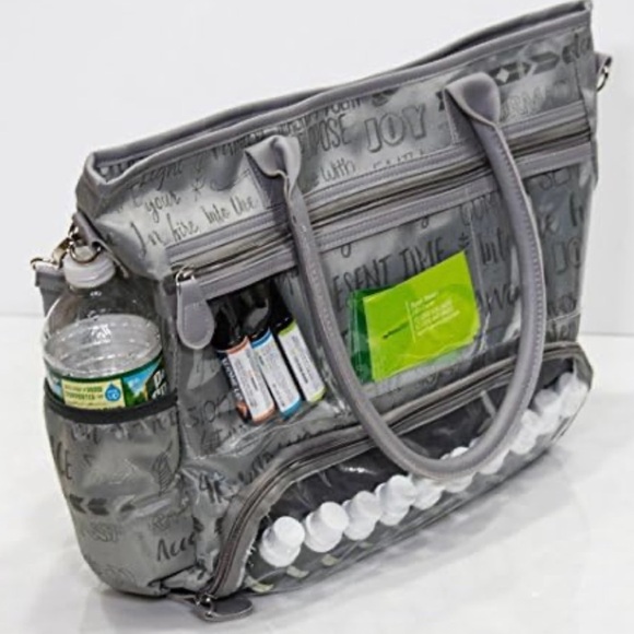 Tote Bag, Transparent Pockets, great for essential oils. Young living/Doterra - Picture 1 of 12